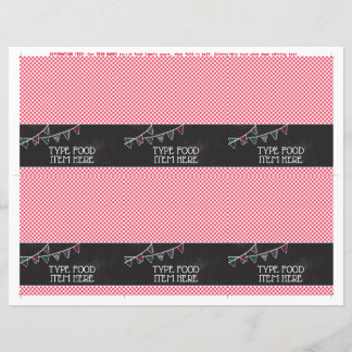 Lebensmitteletiketten für das Party Cannoli | Buff