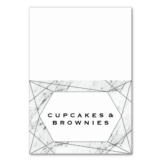 Lebensmitteletiketten mit weißem und schwarzem geo tischnummer (Vorderseite)