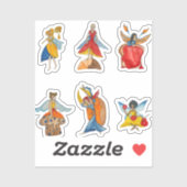 Lebensmittelfeen Aufkleber (Blatt)