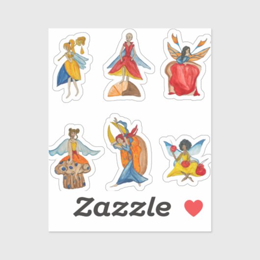 Lebensmittelfeen Aufkleber (Blatt)