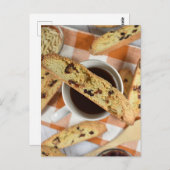 Lebensmittelfotografie Cranberry Almond Biscotti C Postkarte (Vorne/Hinten)