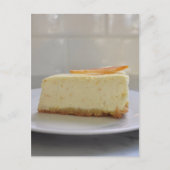 Lebensmittelfotografie Orange Cheesecake Cake Slic Postkarte (Vorderseite)