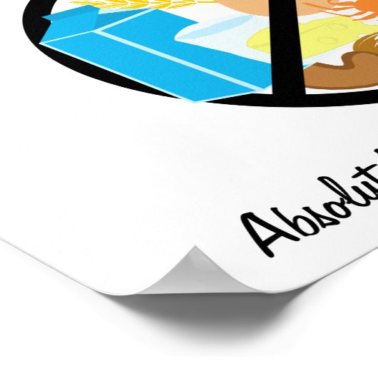 Lebensmittelfreie Zone Allergie Freundliche Zone i Poster (Ecke)