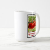 Lebensmittelgerechtigkeit - Vintage Tomaten und Ga Kaffeetasse (VorderseiteRechts)