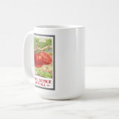 Lebensmittelgerechtigkeit - Vintage Tomaten und Ga Kaffeetasse (Vorderseite Links)
