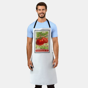 Lebensmittelgerechtigkeit - Vintage Tomaten und Ga Schürze