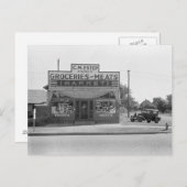 Lebensmittelgeschäft, 1938 postkarte (Vorne/Hinten)