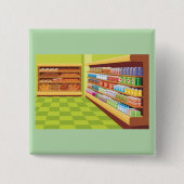 Lebensmittelgeschäft Aisle und Bäckerei Button (Vorderseite)