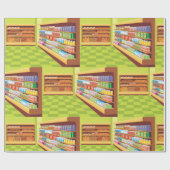 Lebensmittelgeschäft Aisle und Bäckerei Geschenkpapier (Flach)