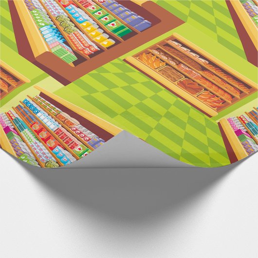 Lebensmittelgeschäft Aisle und Bäckerei Geschenkpapier