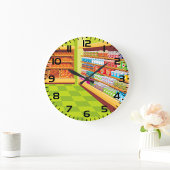 Lebensmittelgeschäft Aisle und Bäckerei Große Wanduhr