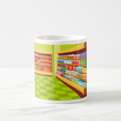 Lebensmittelgeschäft Aisle und Bäckerei Kaffeetasse