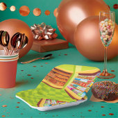 Lebensmittelgeschäft Aisle und Bäckerei Pappteller