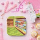 Lebensmittelgeschäft Aisle und Bäckerei Pappteller (Party)
