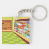 Lebensmittelgeschäft Aisle und Bäckerei Schlüsselanhänger (Rückseite)