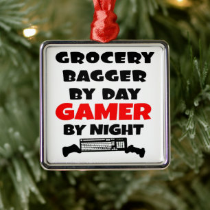 Lebensmittelgeschäft Bagger Lieben Videospiele spi Ornament Aus Metall