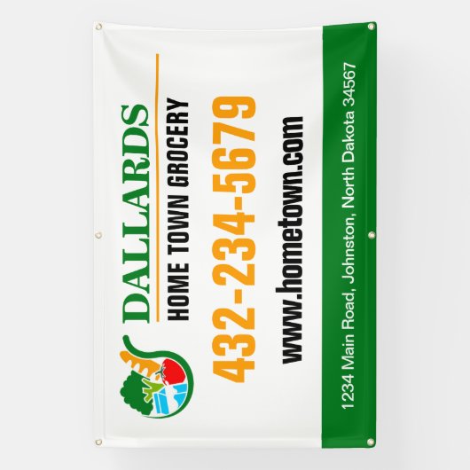 Lebensmittelgeschäft Banner (Vertikal)