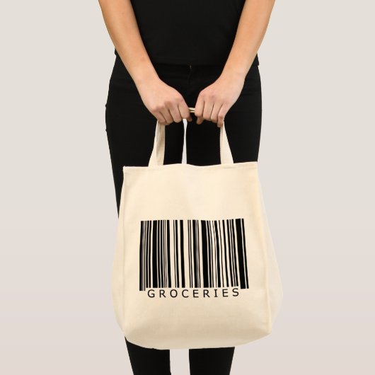 Lebensmittelgeschäft-Barcode-Tasche Tragetasche (Vorderseite (Produkt))