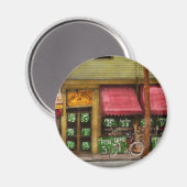 Lebensmittelgeschäft - Der Lebensmittelhändler in Magnet (Vorderseite/Rückseite)