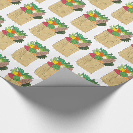 Lebensmittelgeschäft Großmarkt Obst Gemüse Geschenkpapier (Ecke)