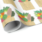 Lebensmittelgeschäft Großmarkt Obst Gemüse Geschenkpapier (Rolleneckpunkt)