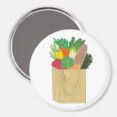 Lebensmittelgeschäft Großmarkt Obst Gemüse Magnet (Vorderseite/Rückseite)