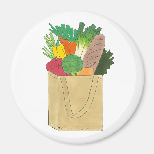 Lebensmittelgeschäft Großmarkt Obst Gemüse Magnet (Vorne)