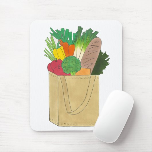 Lebensmittelgeschäft Großmarkt Obst Gemüse Mousepad (Mit Mouse)