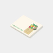 Lebensmittelgeschäft Großmarkt Obst Gemüse Post-it Klebezettel (angewinkelt)