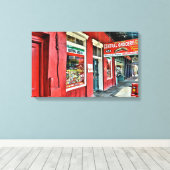 Lebensmittelgeschäft im französischen Viertel Leinwanddruck (Insitu (Holzboden))