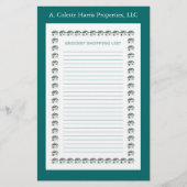 Lebensmittelgeschäft - Muster 3 Briefpapier (Vorderseite)