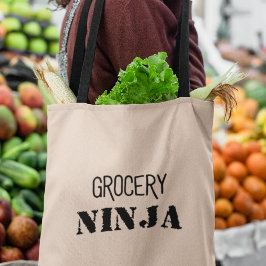 Lebensmittelgeschäft Ninja Funny Grocery Geschenk Tragetasche