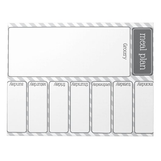 Lebensmittelgeschäft Notizblock (Vorderseite)