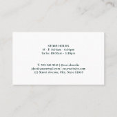 Lebensmittelgeschäft | produzieren | Barlogos Visitenkarte (Rückseite)