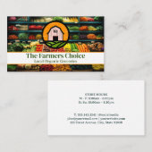 Lebensmittelgeschäft | produzieren | Barlogos Visitenkarte (Vorne/Hinten)