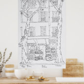 Lebensmittelgeschäft | Rue Brea, Paris, Frankreich Poster (Küche)