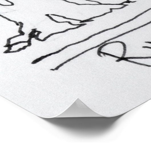 Lebensmittelgeschäft | Rue Brea, Paris, Frankreich Poster (Ecke)