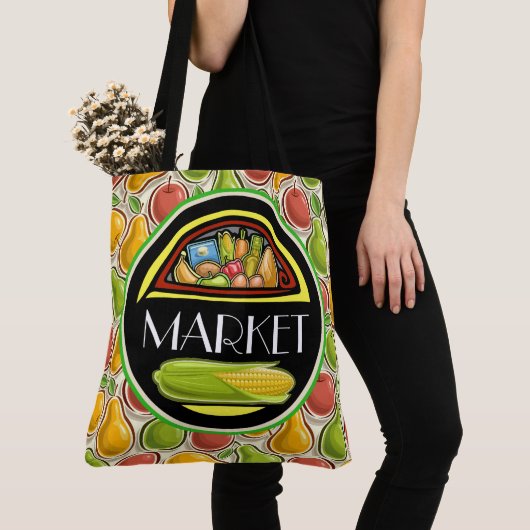 Lebensmittelgeschäft überall in der Print-Tasche - Tasche (Von Nahem)