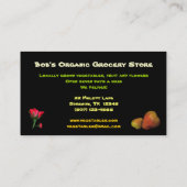 Lebensmittelgeschäft Visitenkarte (Rückseite)