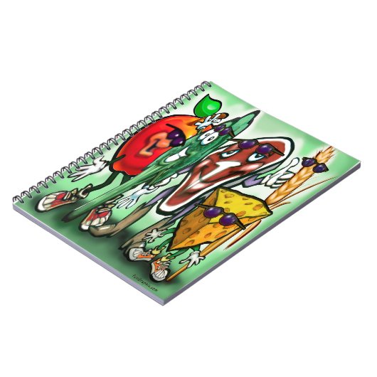 Lebensmittelgruppen Notizblock (Linke Seite)