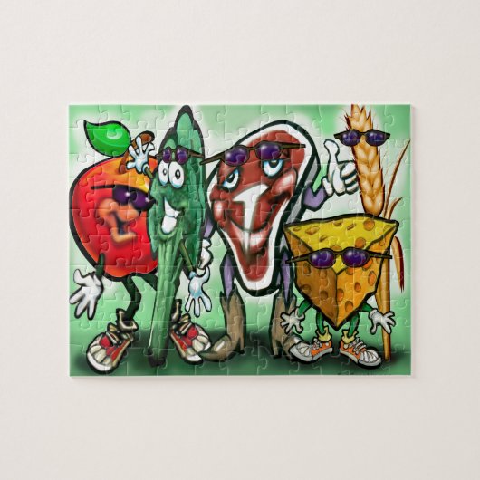 Lebensmittelgruppen Puzzle (Horizontal)