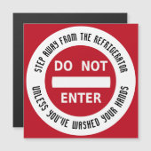 Lebensmittelhygiene KEINE EINGABETASCHEN Magnetkar Magnetkarte (Vorne/Hinten)