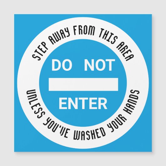 Lebensmittelhygiene KEINE EINGABETASCHEN Magnetkar Magnetkarte (Vorderseite)