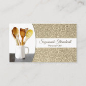 Lebensmittelindustrie Subtypisches Gold-Glitzer-Fo Visitenkarte (Vorderseite)