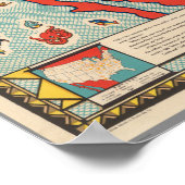 Lebensmittelkarte der Vereinigten Staaten Poster (Ecke)