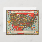 Lebensmittelkarte der Vereinigten Staaten Postkarte (Vorne/Hinten)