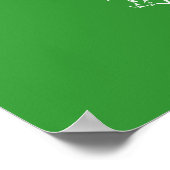 Lebensmittelkarte Europas (grün) Poster (Ecke)
