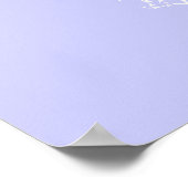 Lebensmittelkarte Europas (Lilac) Poster (Ecke)