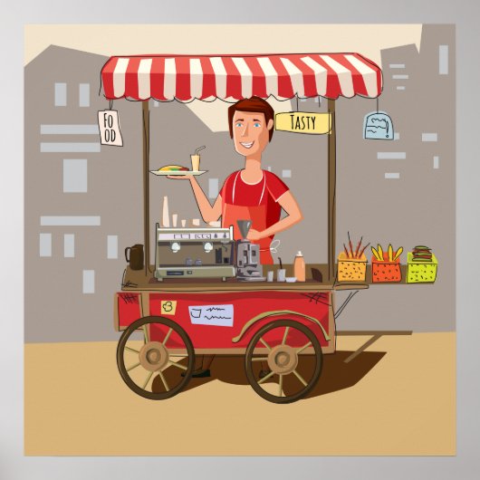 Lebensmittelkarte Poster (Vorne)