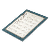 Lebensmittelkartentasche - Behalt Ruhe und Drink C Notizblock (angewinkelt)